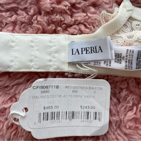 🐚 NWT La Perla Love Stone Embroidered Stretch-Tulle Underwire Lingerie Set 🐚 - Picture 5 of 11